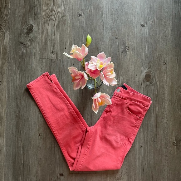 J BRAND / ALANA COATED ROSE TEA SKINNY JEANS - Picture 2 of 6